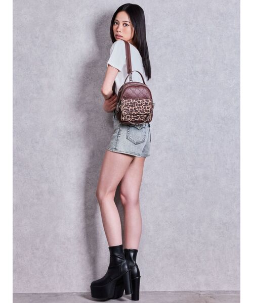 GYDA（ジェイダ） デイバック リュック ミニ GYDA leopard bijou 5WAY