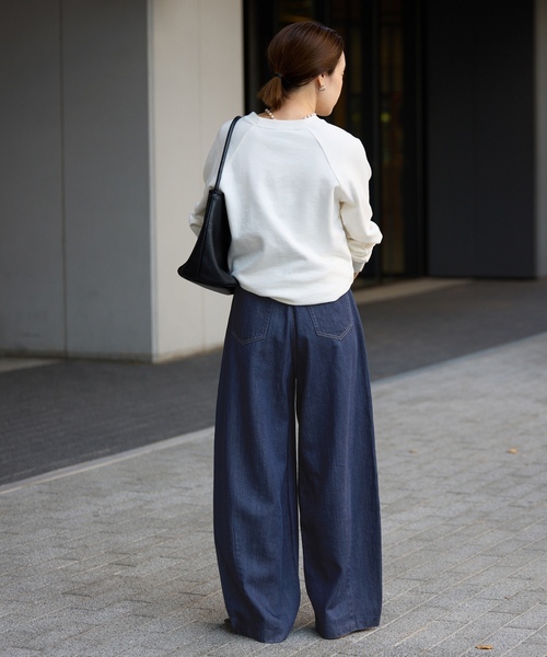 「SLOBE IENA」 デニムパンツ 36 ネイビー レディース_画像4