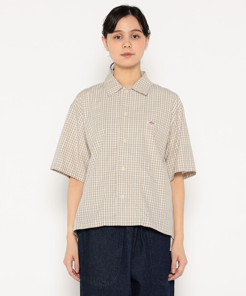 Danton（ダントン） 半袖シャツ 36 ブルー系その他5 レディース