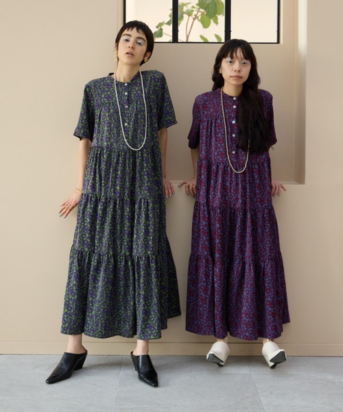 「manana suerte」 半袖ワンピース 0 ブルー レディース_画像8