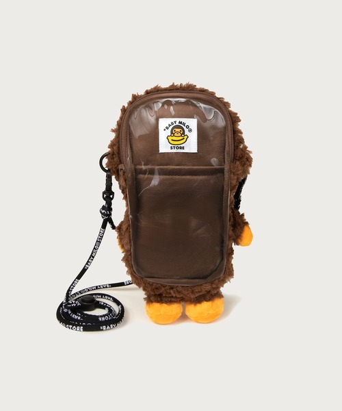 BABY MILO STORE ショルダーバッグ FAUX FUR PLUSH DOLL MOBILE PHONE