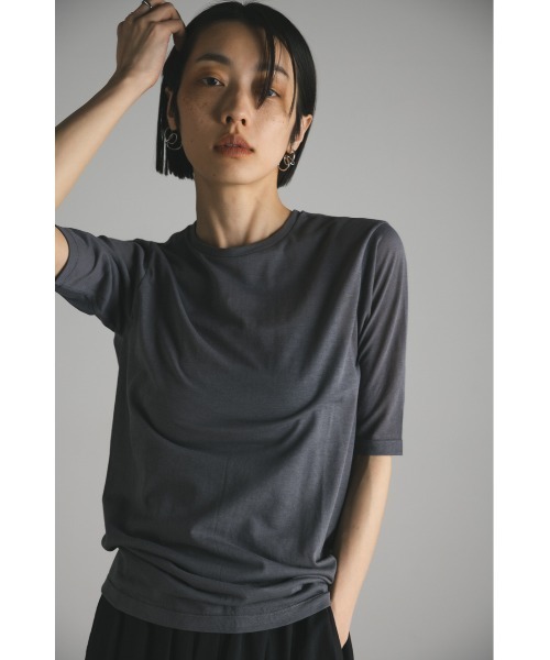 「STYLEMIXER」 7分袖カットソー FREE グレー レディース_画像6