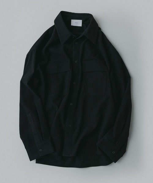 シャツ remer 26秋冬新作 - loose wool shirt jacket / ウール混シャツジャケット メンズ レディース | remer | 01