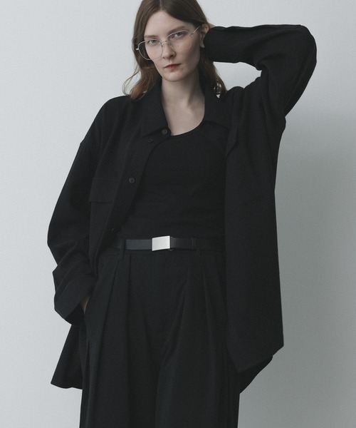 シャツ remer 26秋冬新作 - loose wool shirt jacket / ウール混シャツジャケット メンズ レディース | remer | 11