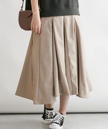 「CO」レザー マキシスカート パネルデザイン STYLEBLOCK スカート フェイクレザーパネルスカート : ZOZOTOWN