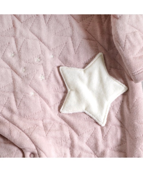 ベビー服 ロンパース 「10mois(ディモワ)」starキルト2wayドレスの画像