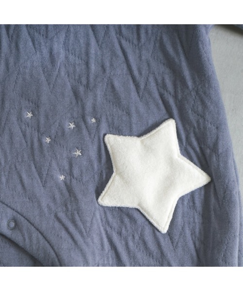 ベビー服 ロンパース 「10mois(ディモワ)」starキルト2wayドレスの画像