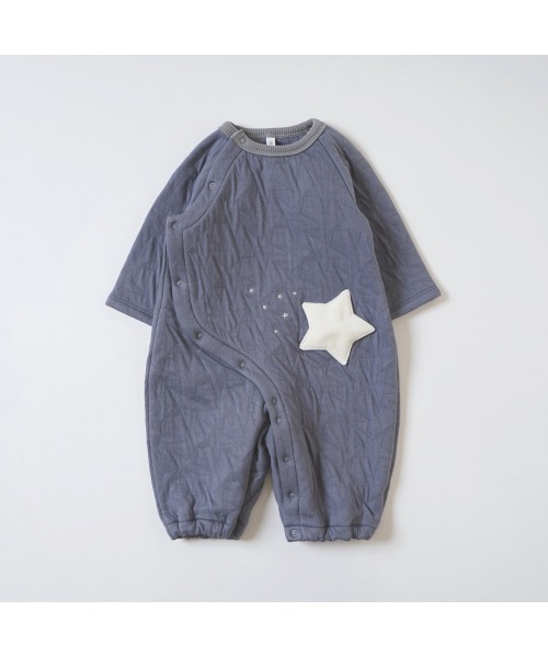 ベビー服 ロンパース 「10mois(ディモワ)」starキルト2wayドレスの画像