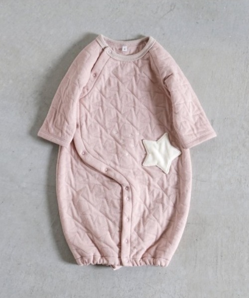 ベビー服 ロンパース 「10mois(ディモワ)」starキルト2wayドレスの画像