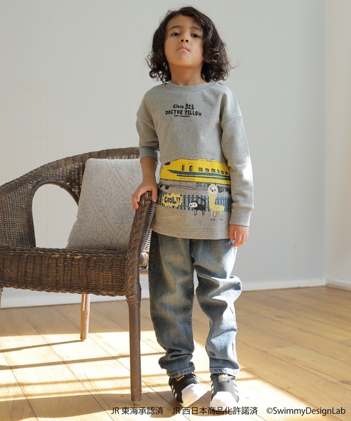 HAKKA KIDS（ハッカキッズ） tシャツ 乗り物プリント長袖トレーナー