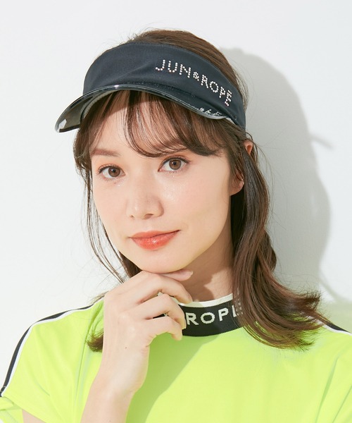 JUN&ROPE' サンバイザー 「UV」クリアサンバイザー レディース