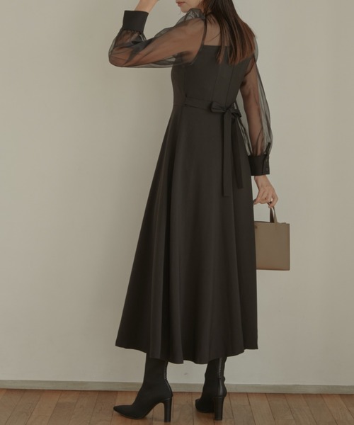 ドレス Combi sleeve long dress レディース : 69906142 : ZOZOTOWN 