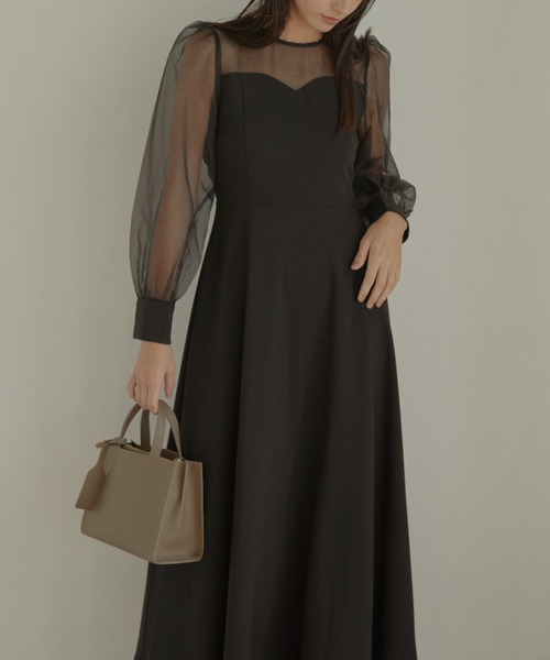 ドレス Combi sleeve long dress レディース : 69906142 : ZOZOTOWN 