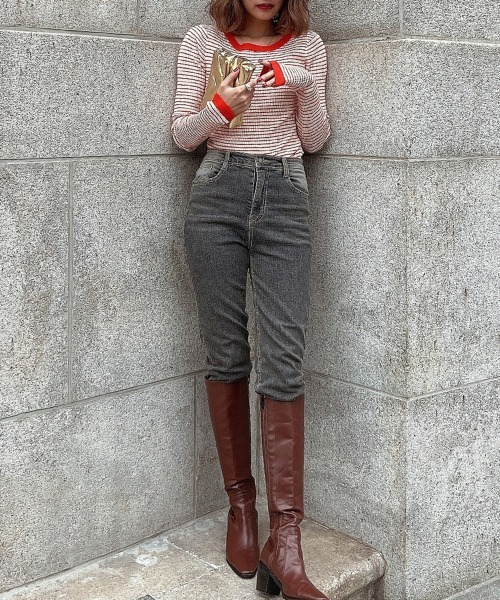 esutoreja エストレジャ　デニム　M 新品 esutoreja ジーンズ デニム デニムパンツ ボーイフレンドデニム
