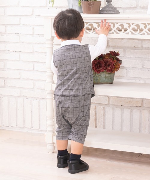 ベビー服 chil2 ベビー服 ロンパース スーツ風フォーマルロンパース