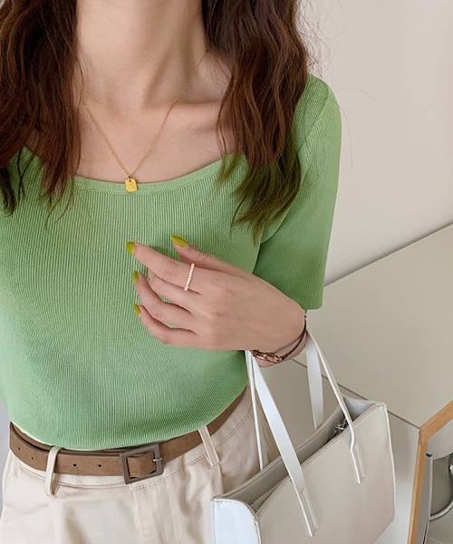 DAY CLOSET ニット セーター レディース 長袖透かし編みサマー
