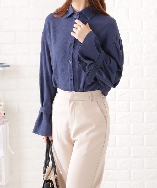 Lace Ladies ブラウス シャツ キャンディスリーブビッグオーバー