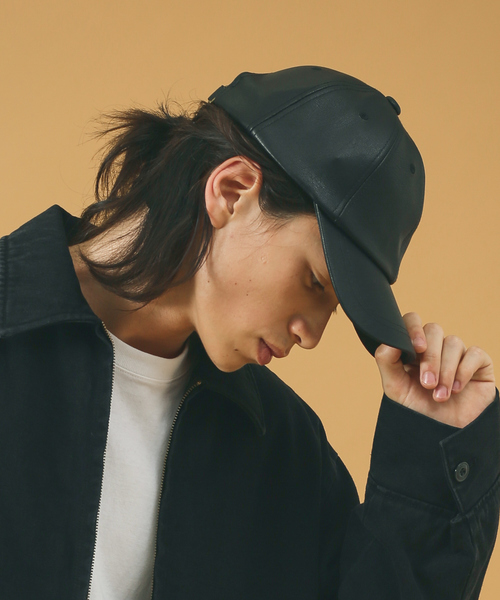 Ruben キャップ 帽子 「RUBEN/ルーベン」FAKE LEATHER CAP/フェイク