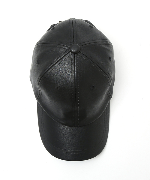 Ruben キャップ 帽子 「RUBEN/ルーベン」FAKE LEATHER CAP/フェイク