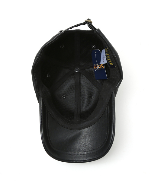 Ruben キャップ 帽子 「RUBEN/ルーベン」FAKE LEATHER CAP/フェイク
