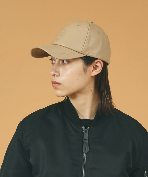 Ruben キャップ 帽子 「RUBEN/ルーベン」FAKE LEATHER CAP/フェイク