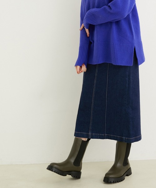 デニムスカート ストレッチデニムタイトスカート