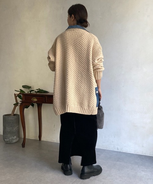 DouDou（ドゥドゥ） ダウンコート ダウンジャケット 「WEB限定」デニム