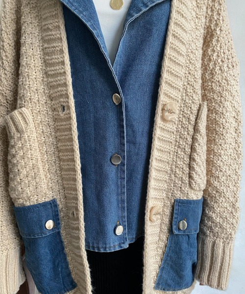 DouDou（ドゥドゥ） ダウンコート ダウンジャケット 「WEB限定」デニム