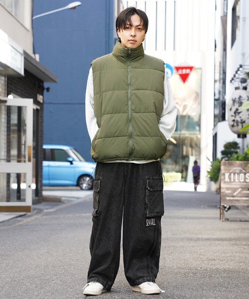 ダウンベスト ベスト ナイロン 中綿 / Nylon Batting Down Vest メンズ