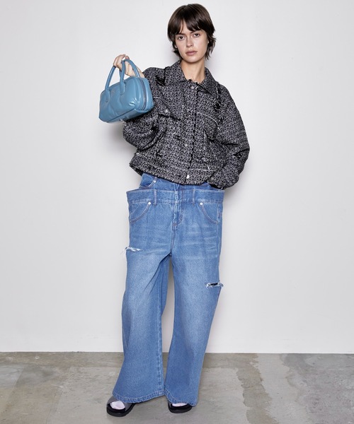 MAISON SPECIAL Puffer Boston Bag シルバー Puffer Boston Bag /パッファーボストンバッグ【MAISON SPECIAL