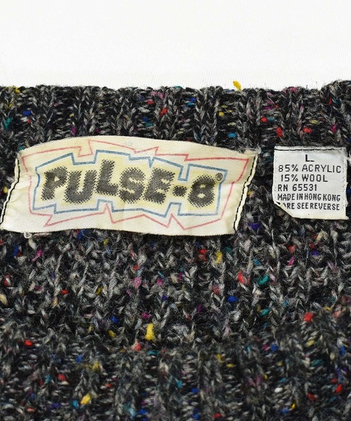 VINTAGE セーター ニット 「ヴィンテージ古着」80's PULSE-8 ボーダー