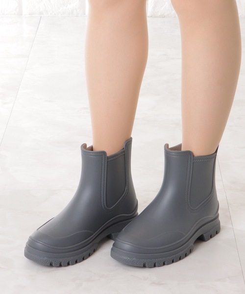 ご購入者様決定[crocs]マットグレーラメレインシューズ 23～23.5cm灰色レインブーツ 新品未使用 crocs クロックス レインブーツ ファー ボア長靴w6 22cm