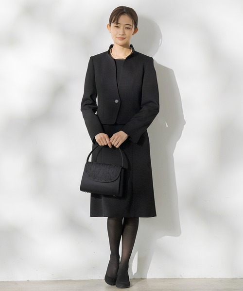 form forma セットアップ 「前開き」「喪服・礼服」フリルカラー