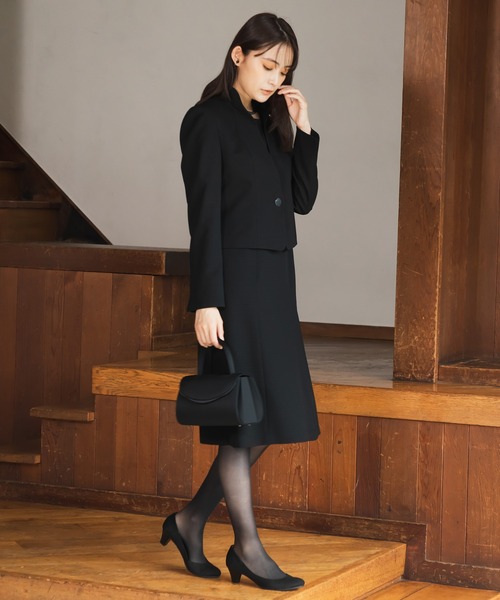 form forma セットアップ 「前開き」「喪服・礼服」フリルカラー
