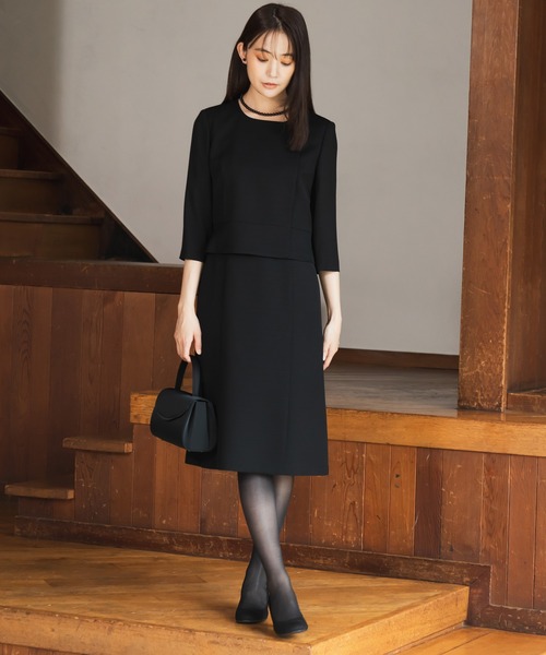 form forma セットアップ 「前開き」「喪服・礼服」フリルカラー