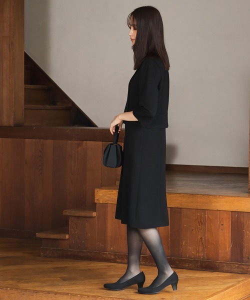 form forma セットアップ 「前開き」「喪服・礼服」フリルカラー