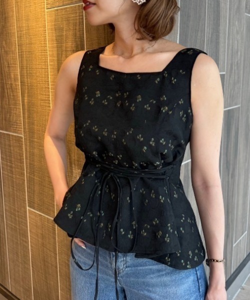 ブラウス シャツ チェリーＪＱノースリブラウス レディース DEICY ブラウス シャツ チェリーJQノースリブラウス