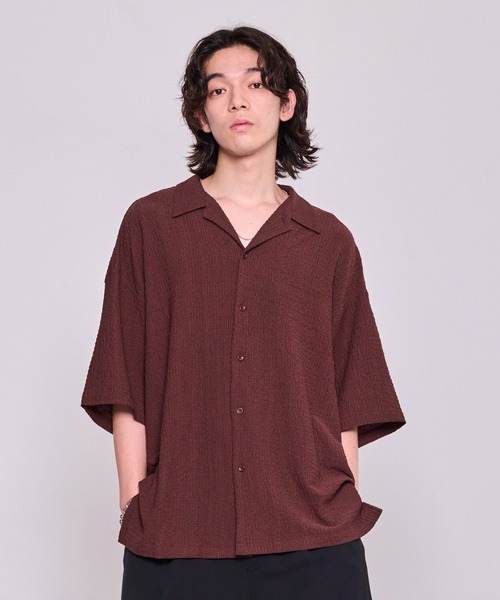 【メーカー直送】 シャツ j.n.r.d/楊柳オープンカラーシャツ メンズ : ZOZOTOWN トップス