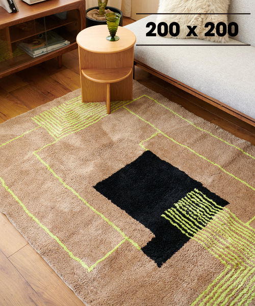 ラグ・カーペット JOURNALSTANDARDFURNITURE BROCK RUG journal standard Furniture ラグ ラグマット BROCK RUG 200×200