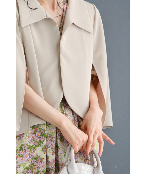 cawaii ジャケット テーラードジャケット 上品なスリット袖のボレロ