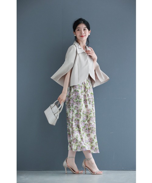 cawaii ジャケット テーラードジャケット 上品なスリット袖のボレロ