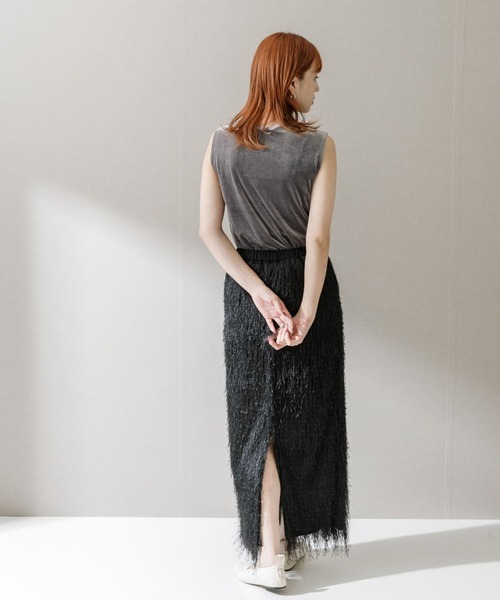 elendeek フリンジストレートスカート スカート ELENDEEK FRINGE STRAIGHT SKIRT : ZOZOTOWN Yahoo!店