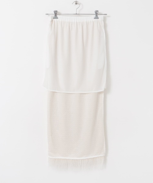 スカート ELENDEEK FRINGE STRAIGHT SKIRT : ZOZOTOWN Yahoo!店