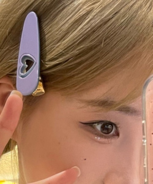 ロゴアップリケ ヘアクリップ emmiロゴヘアクリップセット(ヘアアクセサリー)｜ルームウェア