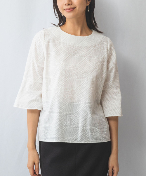 NARACAMICIE（ナラカミーチェ） ブラウス シャツ 「NARACAMICIE」幾何