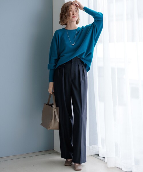 23区（ニジュウサンク） ニット セーター 「洗える」ピュアカシミヤ
