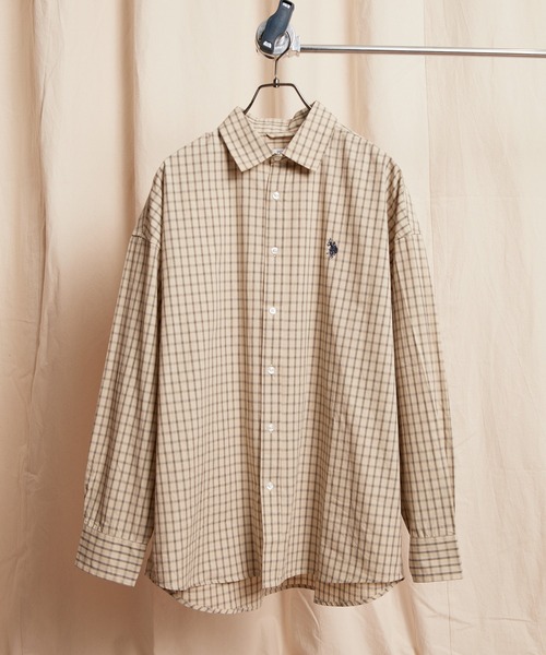シャツ U.S.POLO ASSN./ユーエスポロアッスン 別注 ワンポイントロゴ刺繍シャツ/チェックシャツ/オンブレチェック(限定展開) メンズ レ | U.S. POLO ASSN. | 03