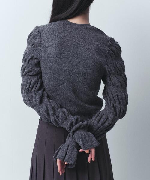 ニット セーター gathered sleeves knit レディース CODE A ニット セーター gathered sleeves knit レディース
