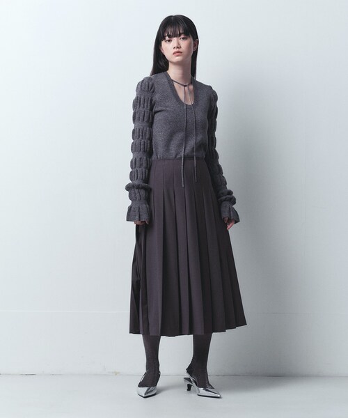 ニット セーター gathered sleeves knit レディース CODE A ニット セーター gathered sleeves knit レディース