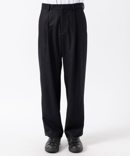 ATON スラックス 「ATON/エイトン」MERINO COLLEGE FLANNEL WIDE